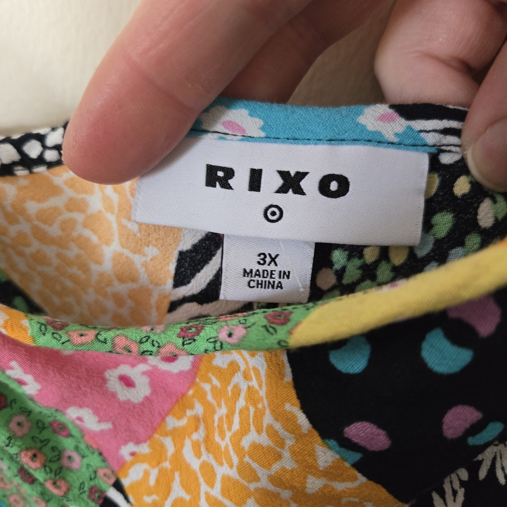 Rixo Boho Patchwork Indie Whimsical Flowy Floral … - image 3